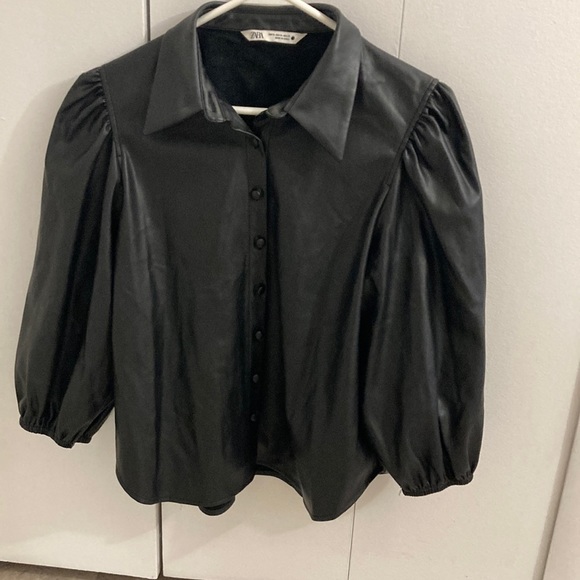 NWOT Zara foux leather jacket - Picture 1 of 7